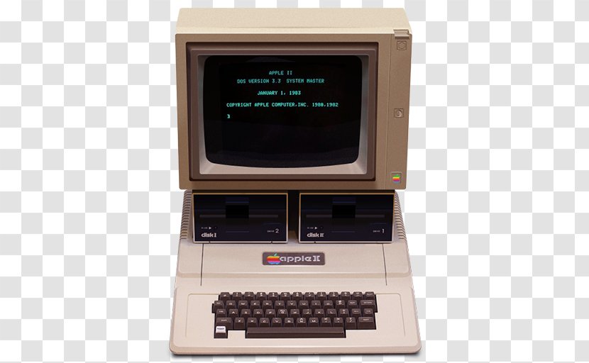Apple IIe III - Technology - Vintage Computer Transparent PNG