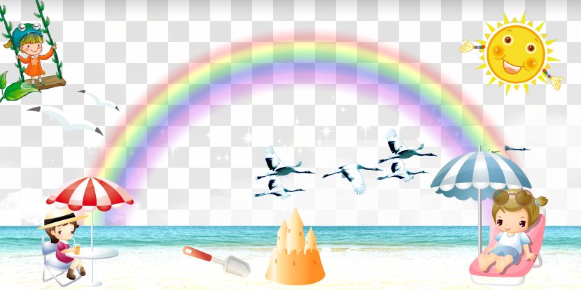 Cartoon Photography Download - Fictional Character - Rainbow Beach Transparent PNG