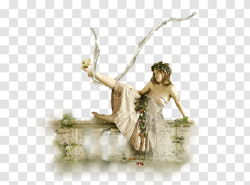 Woman Painting Ping Figurine - Seethrough Clothing Transparent PNG