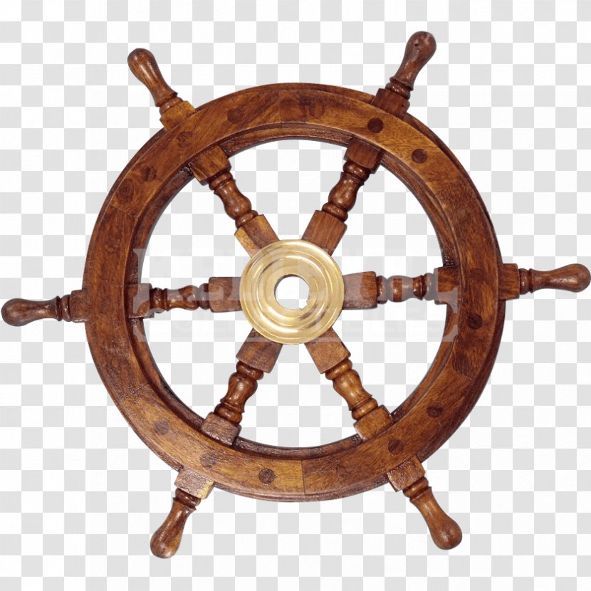 Ship's Wheel Steering Boat - Sailor - Wooden Transparent PNG