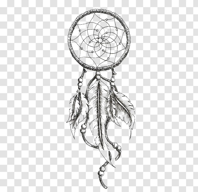 Dreamcatcher Tattoo Ink Black-and-gray - Tree Transparent PNG