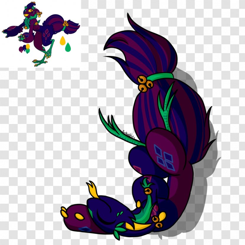Clip Art Illustration Cartoon Purple Pattern - Bird - Fox Paw Transparent PNG