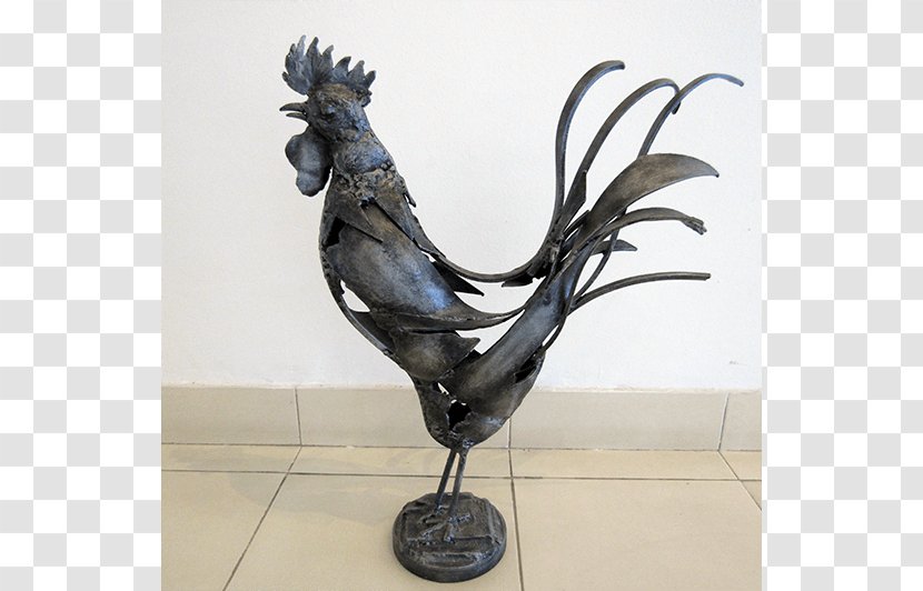 Bronze Sculpture Rooster - Metal - Esculturas De Madera Y Hierro Transparent PNG