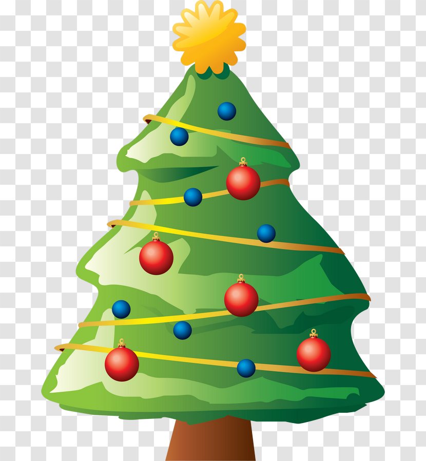 Christmas Tree Drawing - Conifer Transparent PNG
