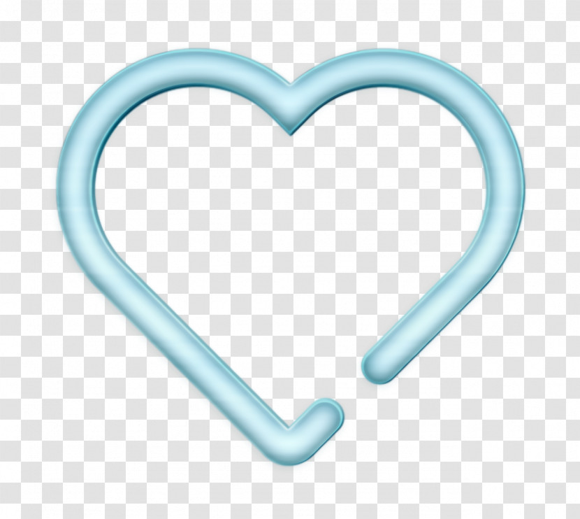 Creative Outlines Icon Heart Icon Transparent PNG