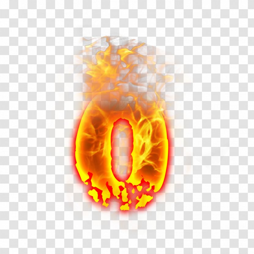 Russian Alphabet Letter Font - Orange - Fire Transparent PNG