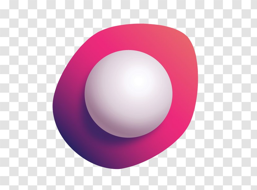 Pink M Sphere - Design Transparent PNG