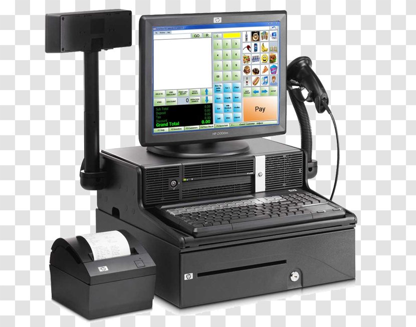 Point Of Sale Barcode Scanners Sales Computer Software Cash Register - Multimedia - Business Transparent PNG