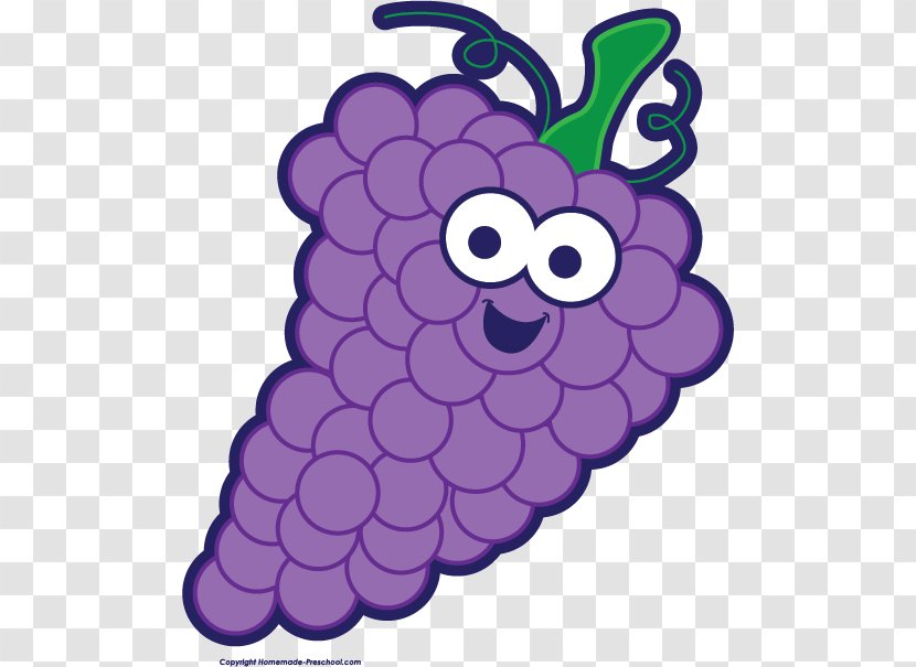 Juice Classic Clip Art Common Grape Vine - Fruit - Cartoon Grapes Cliparts Transparent PNG