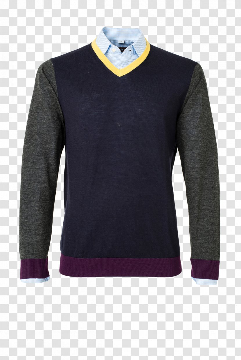 Merino Sweater T-shirt Sleeve Crew Neck - Wise Man Transparent PNG
