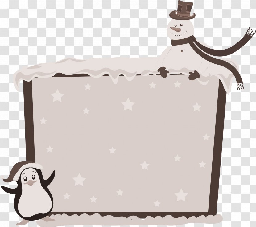Christmas Snowman Picture Frames - Wireframe Model Transparent PNG