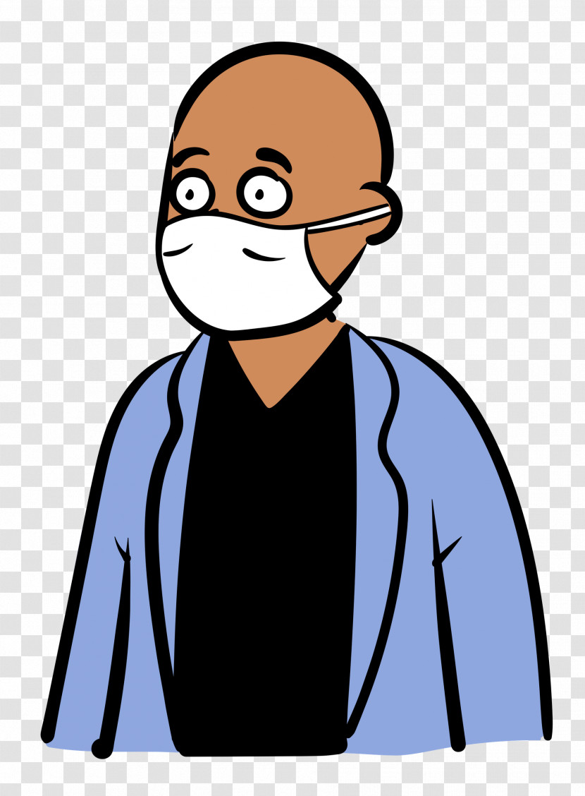 Man Medical Mask Coronavirus Transparent PNG