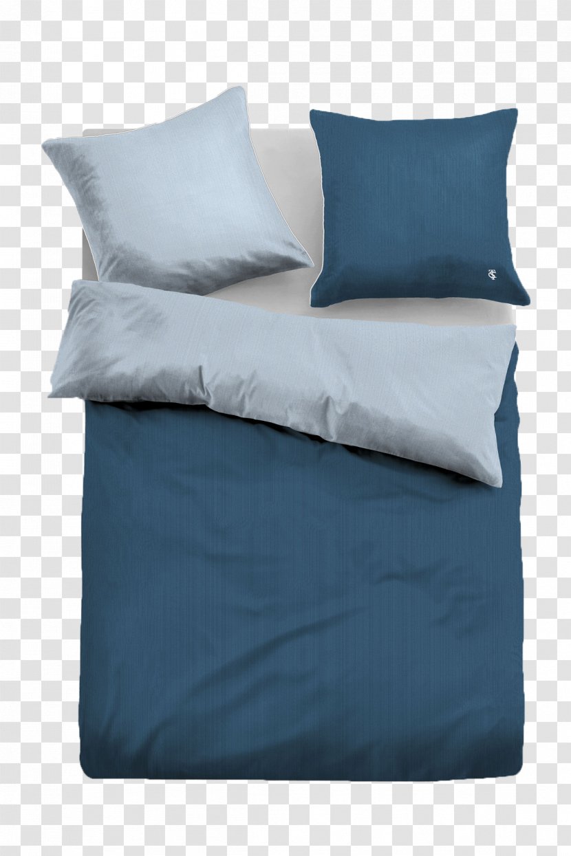 Bed Sheets Satin Blue Renforcé Cotton - Linen Transparent PNG
