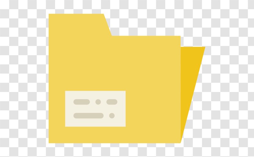 Paper Logo Business Icon - File Folder - Yellow Transparent PNG