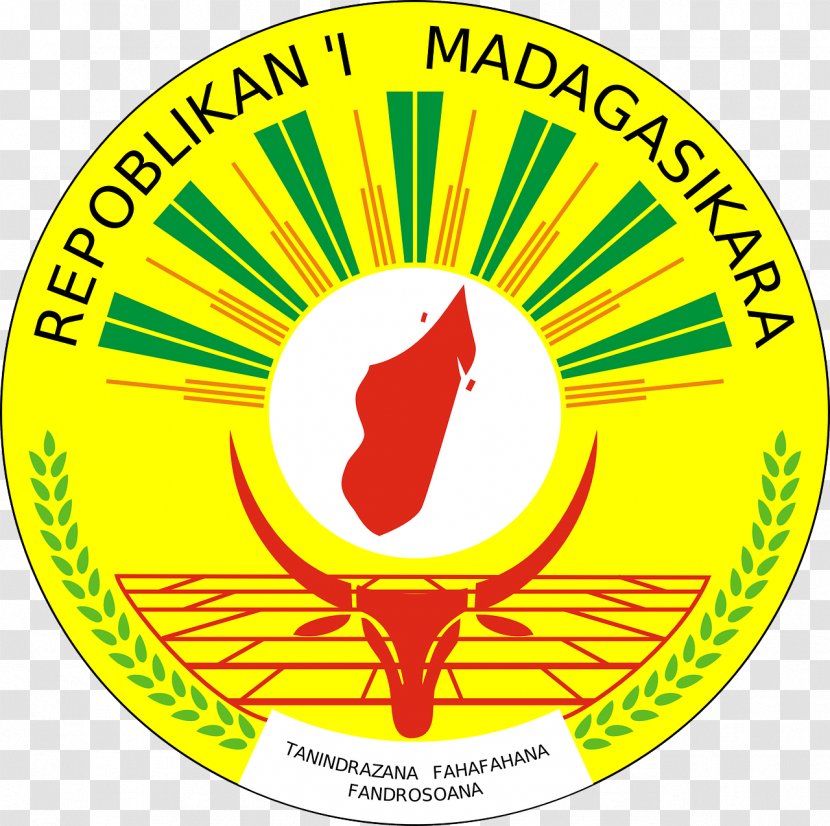 Seal Of Madagascar National Coat Arms Flag - Yellow - Gloria Transparent PNG
