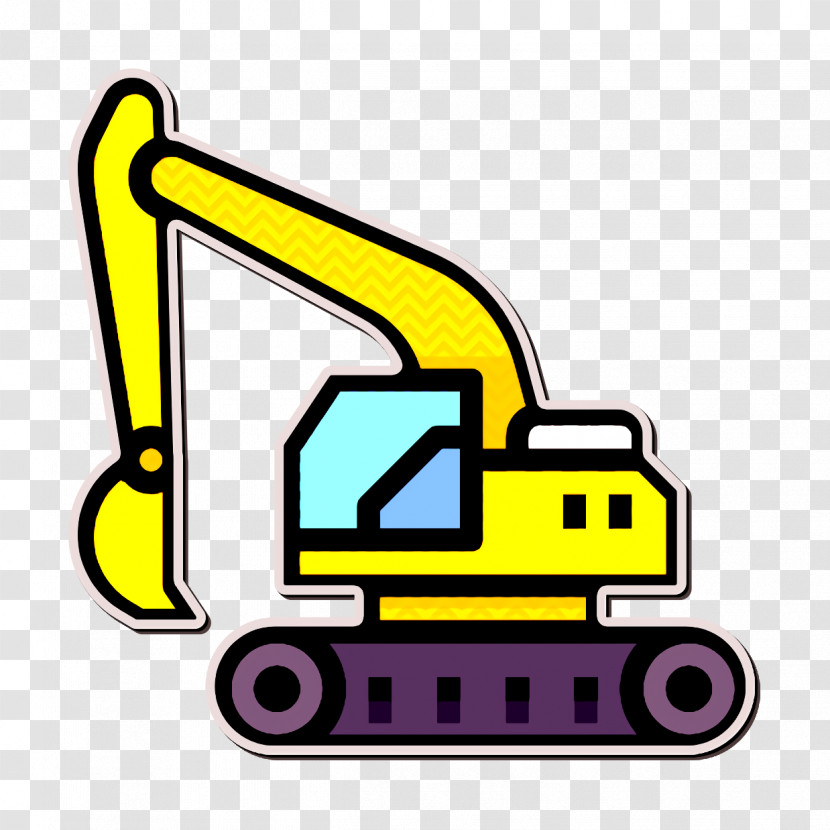 Construction Icon Work Icon Excavator Icon Transparent PNG