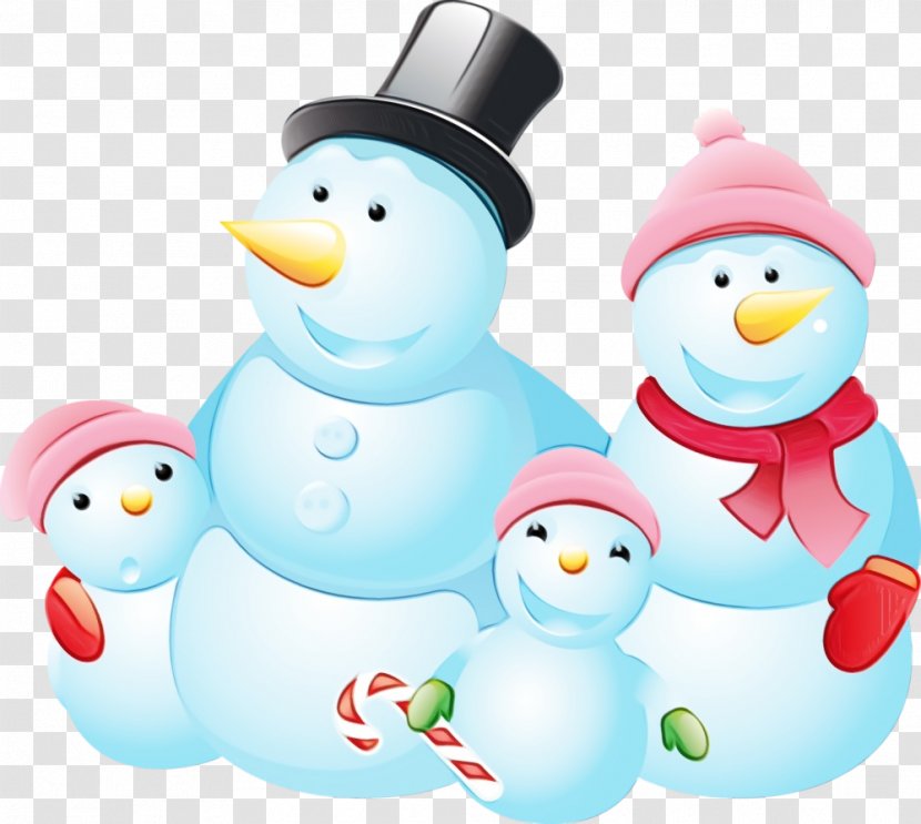 Snowman - Wet Ink - Animal Figure Bath Toy Transparent PNG