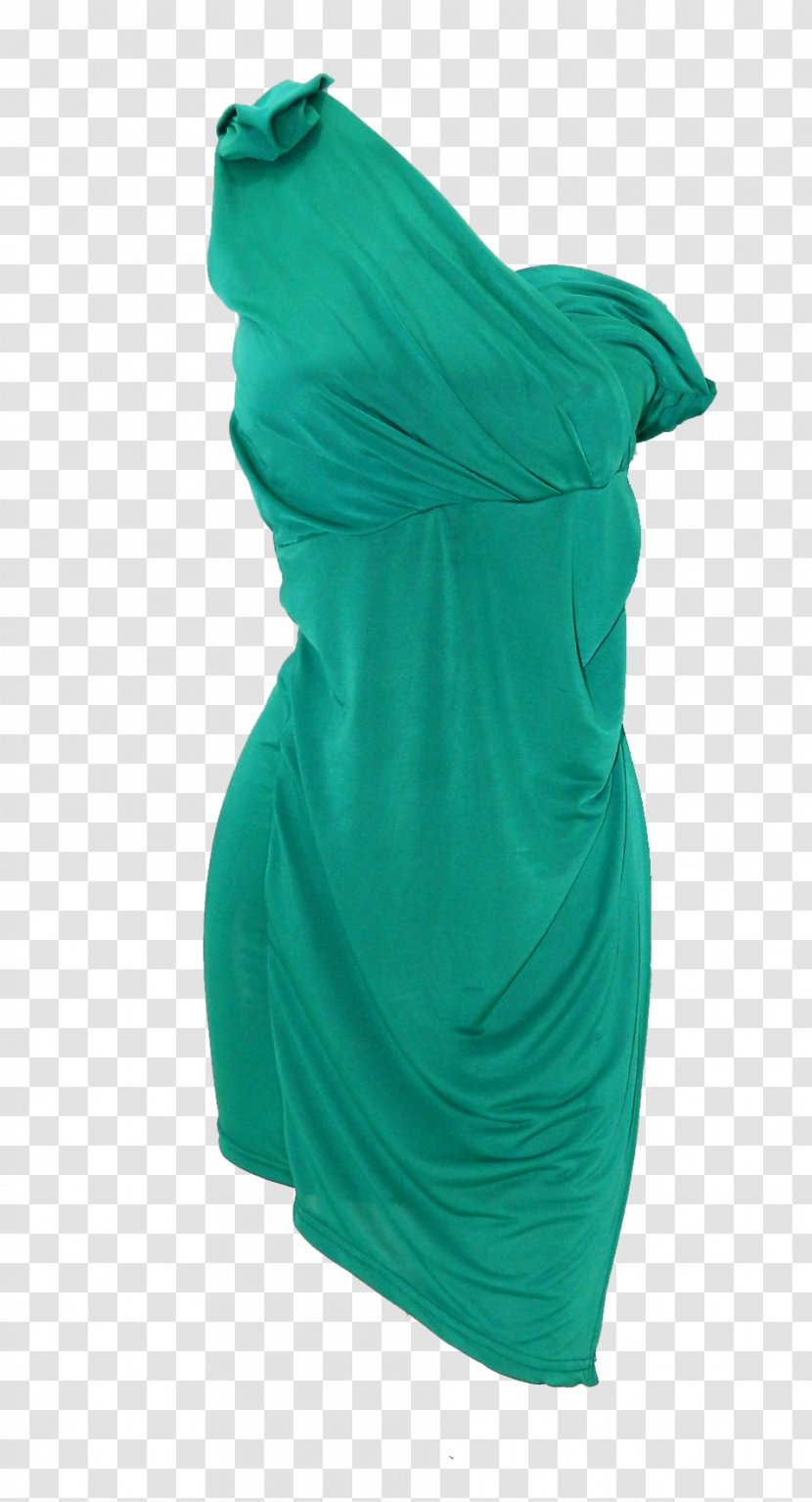 Cocktail Dress Shoulder Green Turquoise - Joint Transparent PNG