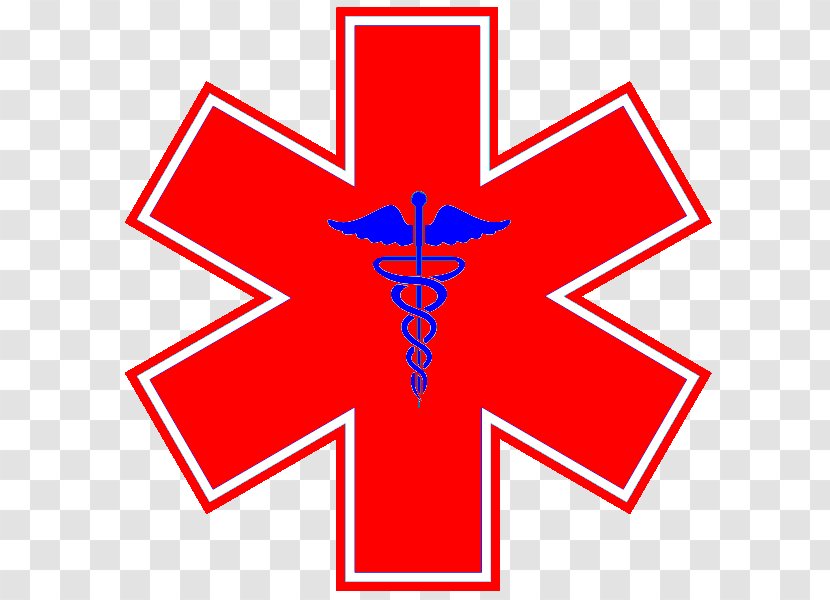 Star Of Life Emergency Medical Technician Services Paramedic Decal - Care Cliparts Transparent PNG