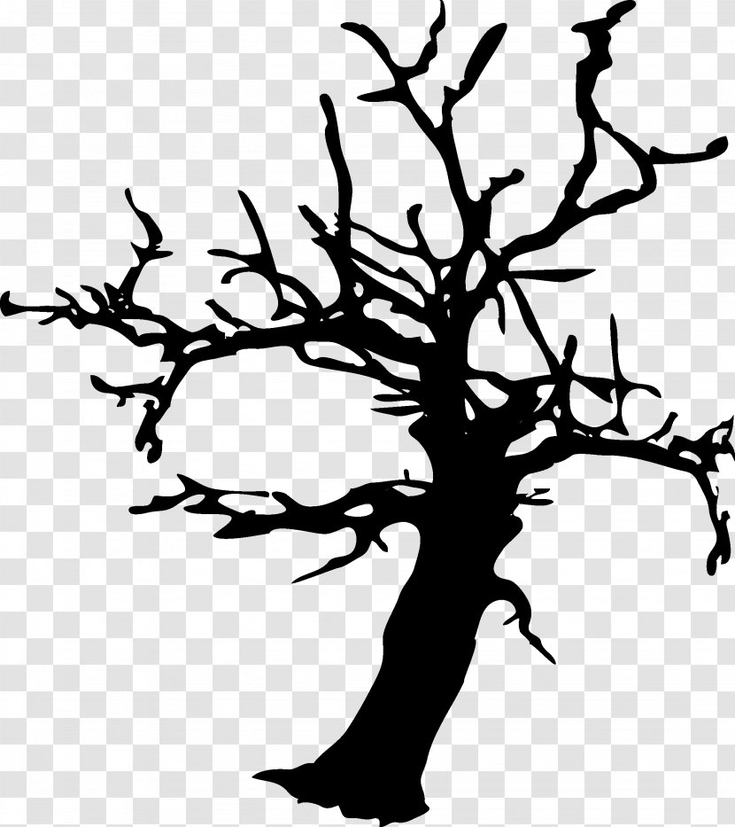 Black Halloween Tree - All Saints Day Transparent PNG