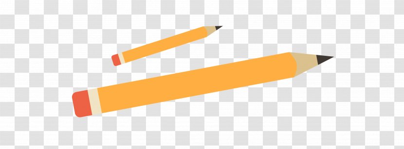 Angle Pencil Font - Brand - Vector Yellow Stationery Transparent PNG