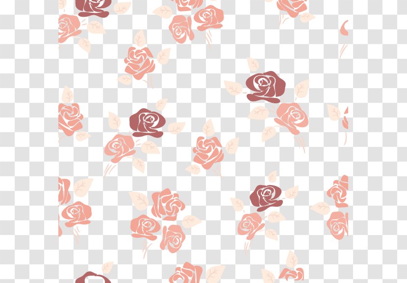 Paper Rose Wallpaper - Pattern Background Transparent PNG