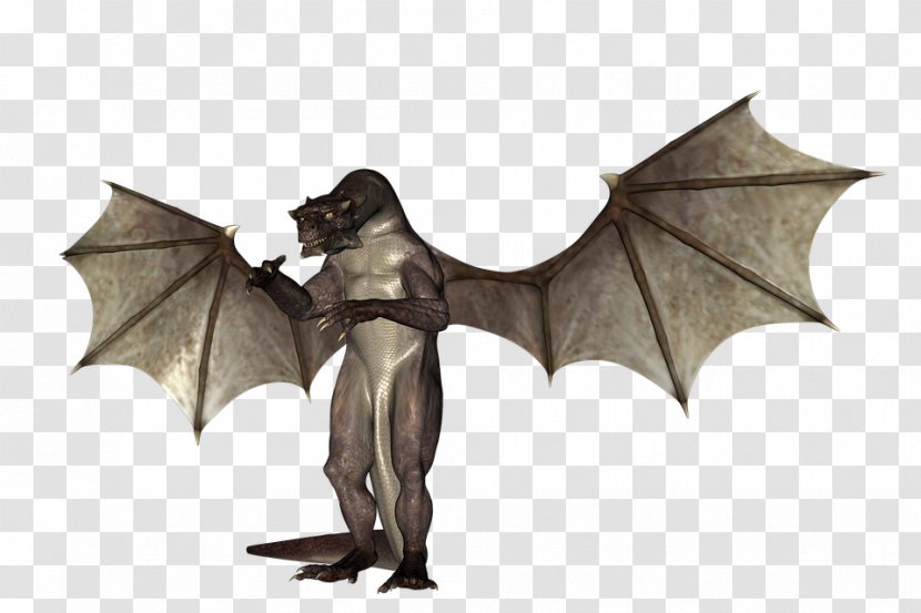 Dragon Fairy Tale Pixabay Illustration - 3D Bat Transparent PNG