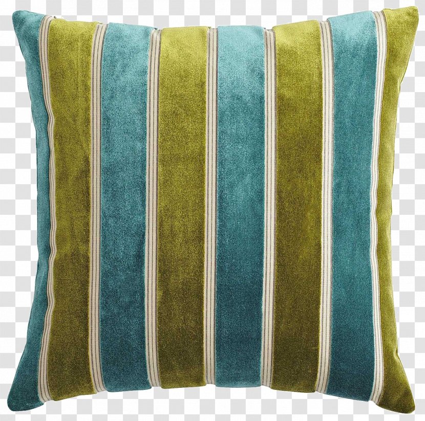 Throw Pillow Cushion Couch Teal - Bolster - Striped Transparent PNG