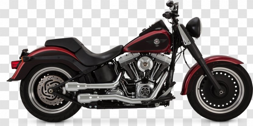 Exhaust System Harley-Davidson FLSTF Fat Boy Motorcycle CVO - Harleydavidson Cvo Transparent PNG