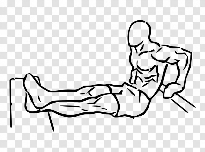 Dip Push-up Exercise Pectoralis Major Triceps Brachii Muscle - Cartoon - Arm Transparent PNG