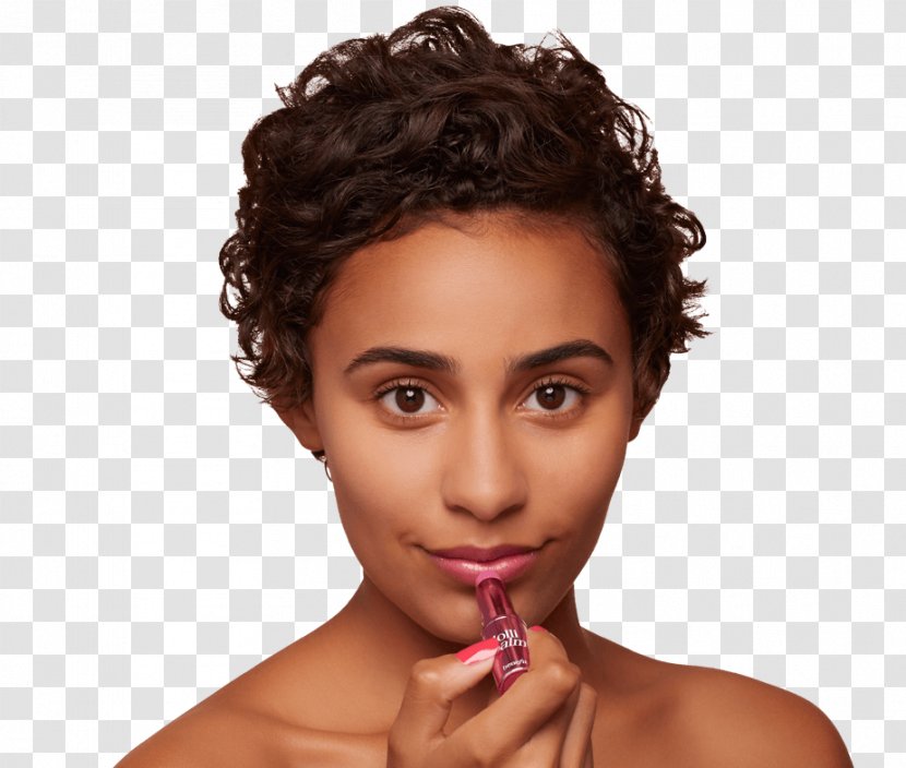 Hair Coloring Chin - Black - Makeup Model Transparent PNG