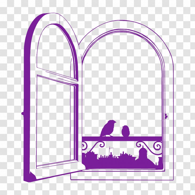 Window Cartoon - Bedroom - Furniture Mirror Transparent PNG