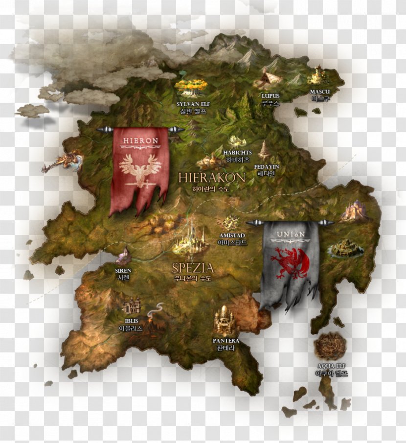 Bless Online World Map Massively Multiplayer Role-playing Game Information Transparent PNG