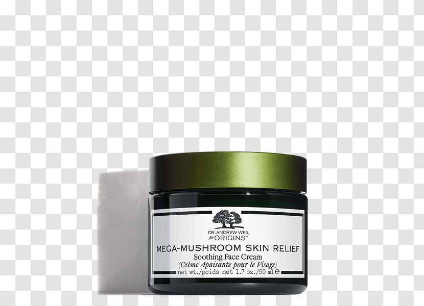 Origins Dr. Andrew Weil For Mega-Mushroom Skin Relief Soothing Treatment Lotion Face Cream Care - Cordyceps Transparent PNG