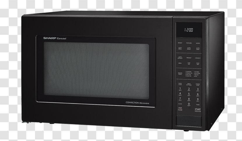 Microwave Ovens Convection Sharp Carousel SMC1585B Toaster - Countertop - Oven Transparent PNG