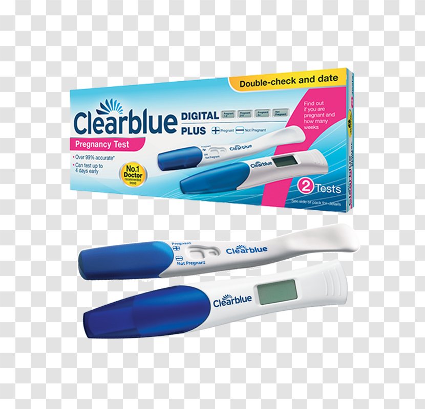 Hair Iron Clearblue Digital Pregnancy Test With Conception Indicator Transparent PNG