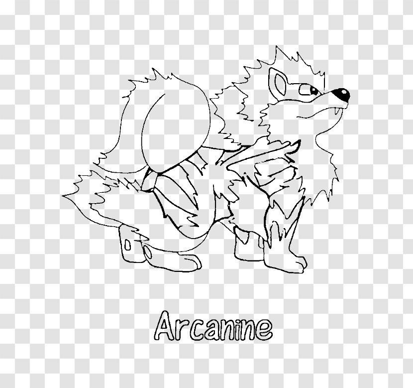 Pokémon X And Y Coloring Book Arcanine Colouring Pages - Watercolor - Half Mandala Transparent PNG