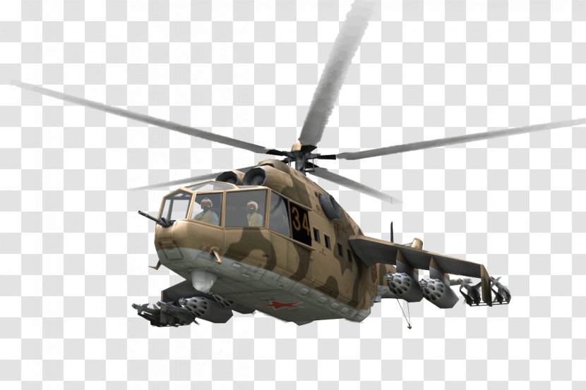 Helicopter Mi-24 Clip Art - Vehicle Transparent PNG