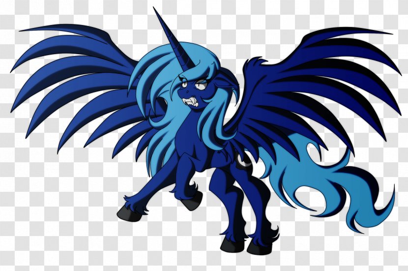 My Little Pony Horse Drawing Winged Unicorn - Mlp Luna Werewolf Animation Transparent PNG