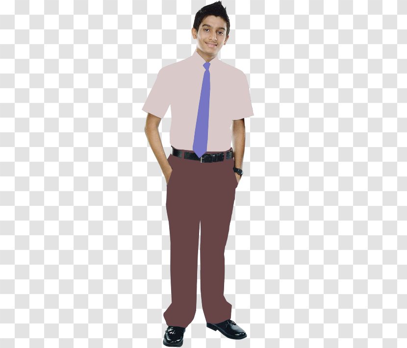 School Uniform Sleeve Shirt Necktie - Shoulder Transparent PNG