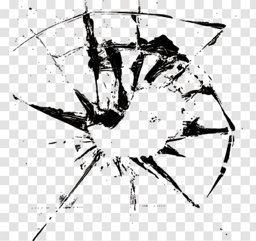 Glass - Cartoon - Bullet Holes Transparent PNG