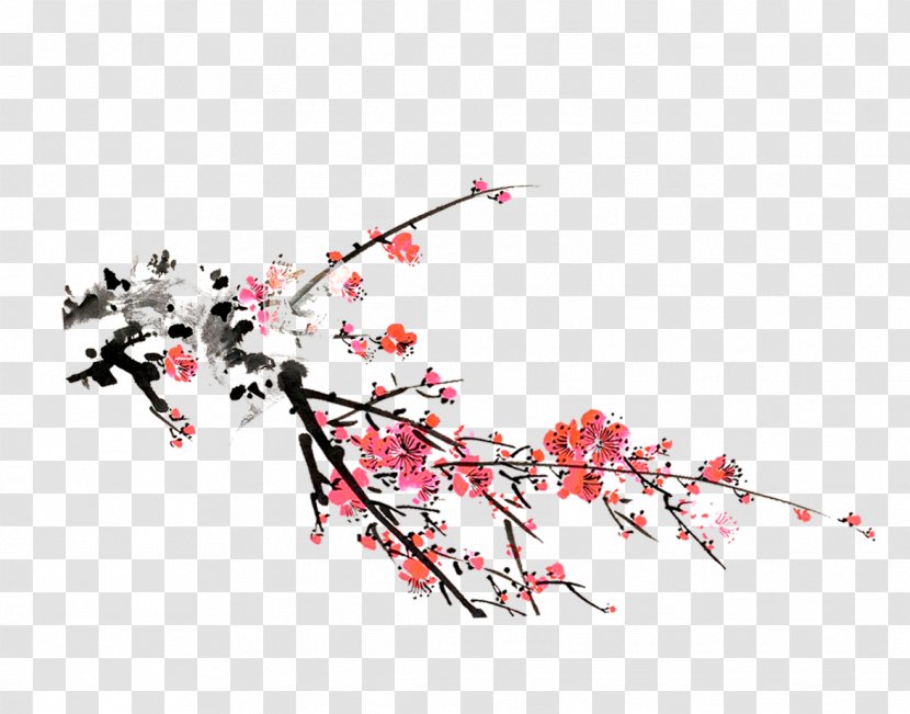 Plum Blossom Clip Art - Tree - Flower Transparent PNG