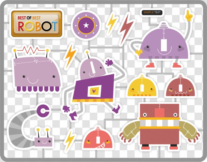 Robot Cartoon Illustration - Technology Transparent PNG