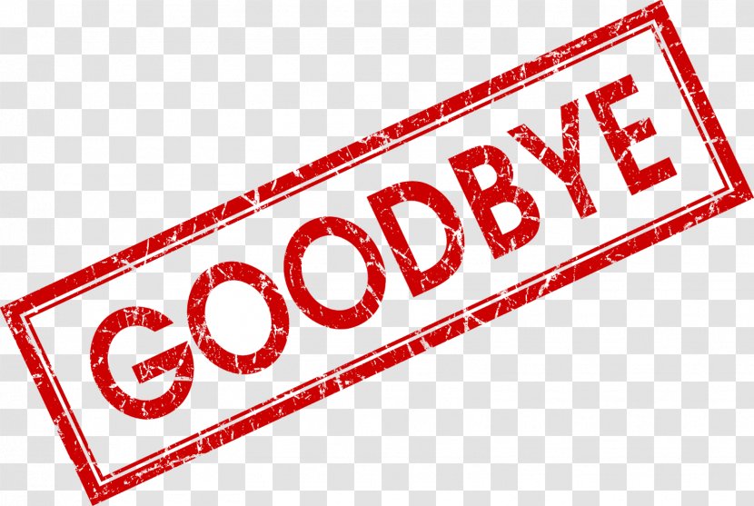 Goodbye - Signage - Text Transparent PNG