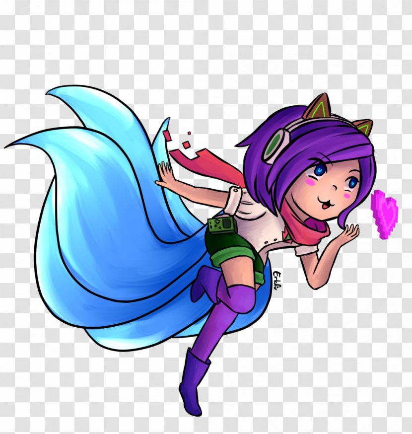 League Of Legends Ahri Clip Art - Purple Transparent PNG