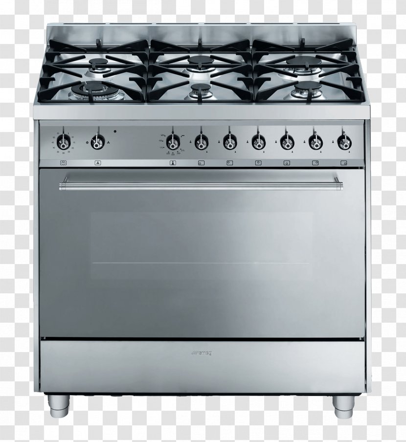 Cooking Ranges Cooker Smeg Home Appliance Gas Stove - Refrigerator Transparent PNG