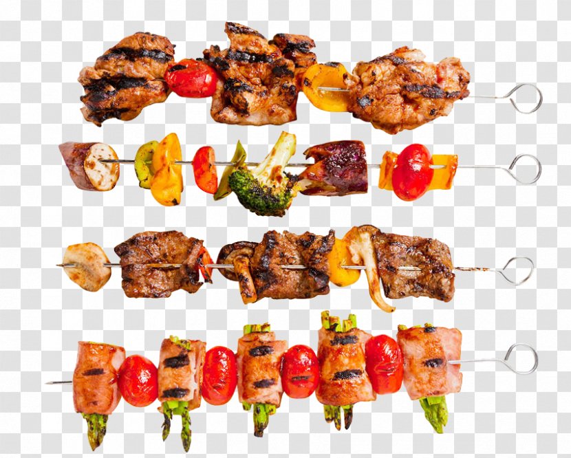 Shashlik Barbecue Chuan Anticucho Kebab - Grilling - A String Of Transparent PNG