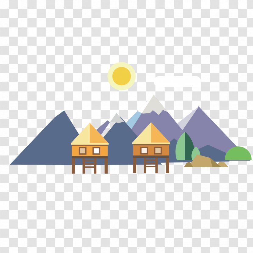 Illustration - Pyramid - Vector Snow Mountain Transparent PNG