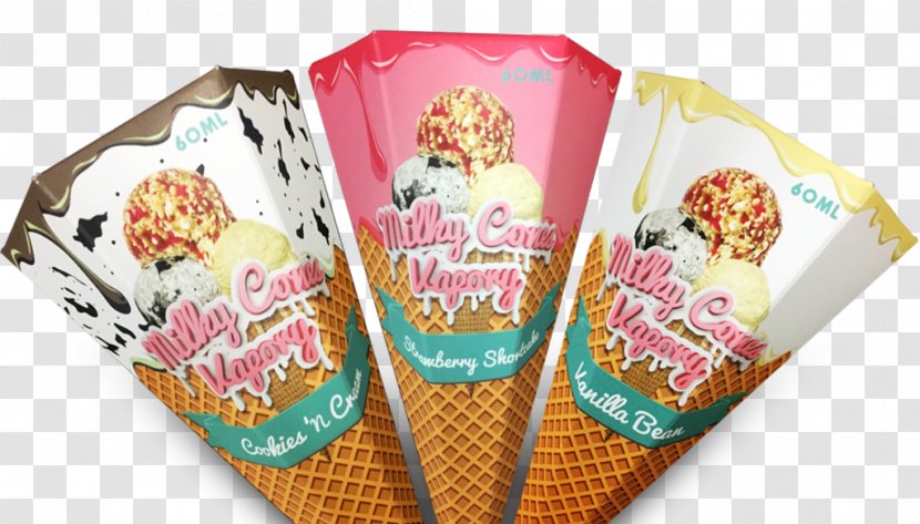 Ice Cream Cones Flavor Electronic Cigarette Aerosol And Liquid - Snack - Strawberry Transparent PNG