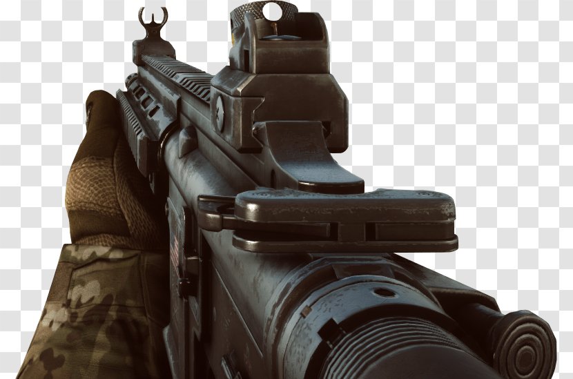 Battlefield 4 Firearm Heckler & Koch HK416 Weapon M4 Carbine - Heart Transparent PNG